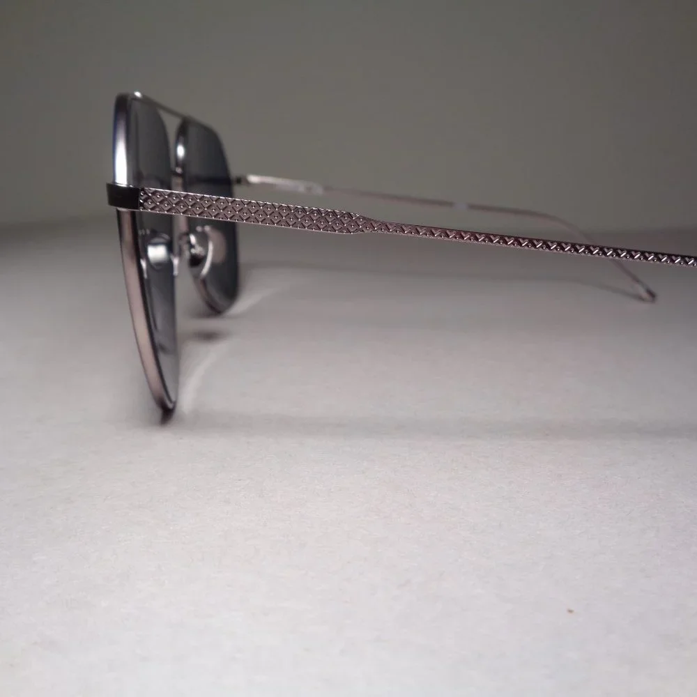 Lacoste L209S Silver Matte New Men's Aviator Sunglasses